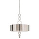 Dianelli Pendant - Polished Nickel / Etched Glass