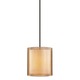 Puri Large Pendant - Black Brass / Bronze Organza