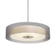 Puri Suspension - Satin Nickel / Silver Organza