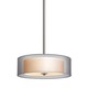 Puri Suspension - Satin Nickel / Silver Organza