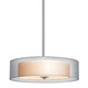 Puri Suspension - Satin Nickel / Silver Organza