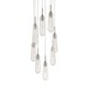 Teardrop 8-Light Suspension - Polished Chrome / Clear Teardrop 8-Light Suspension - Polished Chrome / Clear