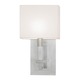 Montana Wall Sconce - Satin Nickel / Off White