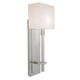 Montana Wall Sconce - Satin Nickel / Off White