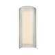 Puri Vertical Wall Sconce - Satin Nickel / Silver Organza