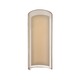 Puri Vertical Wall Sconce - Black Brass / Bronze Organza