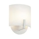 Scudo Wall Sconce - Satin White / White Etched Scudo Wall Sconce - Satin White / White Etched