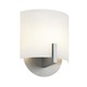 Scudo Wall Sconce - Satin Silver / White Etched Scudo Wall Sconce - Satin Silver / White Etched