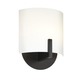 Scudo Wall Sconce - Black Bronze / White Etched Scudo Wall Sconce - Black Bronze / White Etched