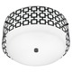 Parker Ceiling Flush Mount - Deep Patina Bronze / Frost White Parker Ceiling Flush Mount - Deep Patina Bronze / Frost White