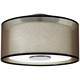 Saturnia Semi Flush Ceiling Mount - Deep Patina Bronze / Bronze Fabric Saturnia Semi Flush Ceiling Mount - Deep Patina Bronze / Bronze Fabric