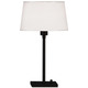 Real Simple Club Table Lamp - Matte Black / Snowflake Fabric Real Simple Club Table Lamp - Matte Black / Snowflake Fabric