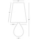 Claridge Tear Drop Table Lamp -  / 