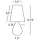 Claridge Mini Tear Drop Accent Lamp -  / 