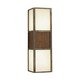 Wonton Wall Sconce - Deep Patina Bronze/Cherry / White