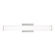 Lynn Bath Bar - Satin Nickel / White Lynn Bath Bar - Satin Nickel / White