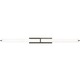 Metro Long Bath Bar - Antique Bronze / White Acrylic