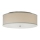 Mulberry Ceiling Flush Mount - Satin Nickel / White Mulberry Ceiling Flush Mount - Satin Nickel / White