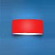 Vittoria P2 Wall Sconce - Polished Chrome / Satin Red Vittoria P2 Wall Sconce - Polished Chrome / Satin Red
