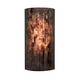 Playa Flush Wall Sconce - Antique Bronze / Brown Shell