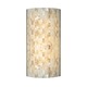 Playa Flush Wall Sconce - Satin Nickel / Natural Shell