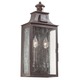 Newton 2 Light Exteior Wall Sconce - Bronze / Clear