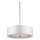 Pavo Pendant - Brushed Nickel / Pearl White Pavo Pendant - Brushed Nickel / Pearl White