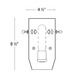Incandescent Wall Sconce Back Plate -  / 