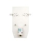 Incandescent Wall Sconce Back Plate - White / 