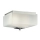 Radius Ceiling Flush Mount - Satin Nickel / Etched White Opal