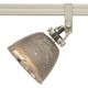 Monorail Vespa Head With S2 Little Mesh Shade - Satin Nickel / Polished Nickel Monorail Vespa Head With S2 Little Mesh Shade - Satin Nickel / Polished Nickel