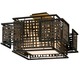 Shoji Semi-Flush Ceiling Mount - Bonsai Bronze / Textured Pearl Shoji Semi-Flush Ceiling Mount - Bonsai Bronze / Textured Pearl