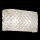 Diamante P Wall Sconce - White / Clear Diamante P Wall Sconce - White / Clear