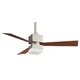 Kubix Fan - Satin Nickel / Frosted