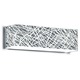Block Wall Sconce - Polished Chrome / Platinum With White