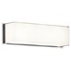 Block Wall Sconce - Polished Chrome / White