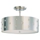 Bling Bling Semi Flush Ceiling Mount - Chrome / Perforated Steel with Crystals Bling Bling Semi Flush Ceiling Mount - Chrome / Perforated Steel with Crystals