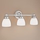 Spencer Bath Bar 2-Light - Polished Nickel / Opal