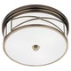 Chase Ceiling Flush Mount - Antique Nickel / Frost White Chase Ceiling Flush Mount - Antique Nickel / Frost White