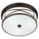 Chase Ceiling Flush Mount - Deep Patina Bronze / Frost White Chase Ceiling Flush Mount - Deep Patina Bronze / Frost White