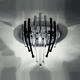 Salome Wall Sconce - Chrome / Clear / Blue