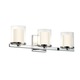 Votivo Bath Bar 2-Light - Polished Chrome / Clear / Etched White