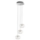 Fairy Geoid 3 Light Suspension - Polished Chrome / Crystal