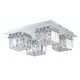 Crown 4 Light Ceiling Flush Mount - Chrome / Crystal Crown 4 Light Ceiling Flush Mount - Chrome / Crystal