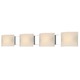 Pannelli Bath Bar 4-Light - Chrome / White Opal Pannelli Bath Bar 4-Light - Chrome / White Opal