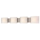 Pannelli Bath Bar 4-Light - Stainless Steel / White Opal Pannelli Bath Bar 4-Light - Stainless Steel / White Opal