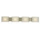 Pannelli Bath Bar 4-Light - Stainless Steel / White Alabaster Pannelli Bath Bar 4-Light - Stainless Steel / White Alabaster