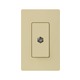 Claro Single Cable Television Jack - Ivory / 