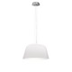 Ayers Pendant - Brushed Nickel / Gloss White