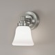 Cypress Vanity Wall Sconce - Brushed Nickel / Shiny Opal
